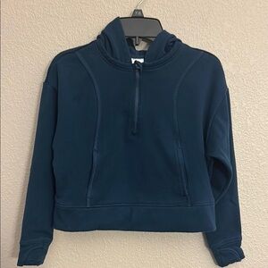 Blue girls cropped Hoodie